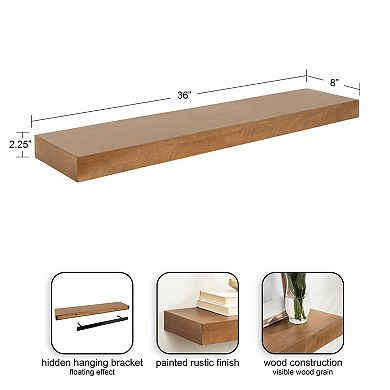 Havlock Wood Floating Shelves