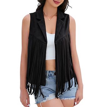 Women's Fringe Vest Cowgirl Western Vest