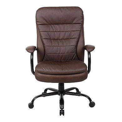 Ava Rolling Oversized Office Chair, Swivel, 400lbs