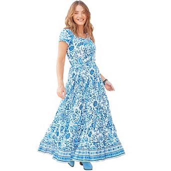 Joe Browns Women's Plus Size Cotton Maxi Dress