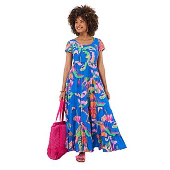 Joe Browns Women's Plus Size Cotton Maxi Dress