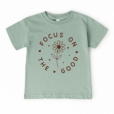 Focus On The Good Daisy - Toddler Short Sleeve Graphic T-Shirt