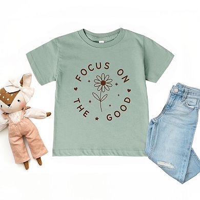 Focus On The Good Daisy - Toddler Short Sleeve Graphic T-Shirt