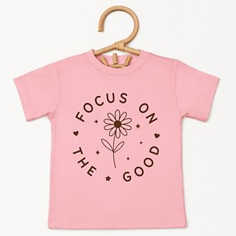 Focus On The Good Daisy - Toddler Short Sleeve Graphic T-Shirt