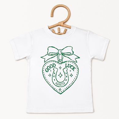 Good Luck Charm Outline - Toddler Short Sleeve Graphic T-Shirt