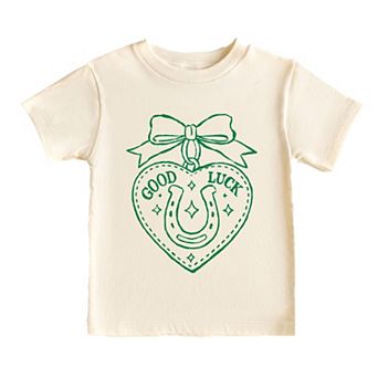 Good Luck Charm Outline - Toddler Short Sleeve Graphic T-Shirt