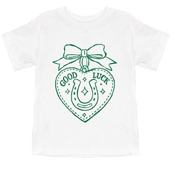 Good Luck Charm Outline - Toddler Short Sleeve Graphic T-Shirt