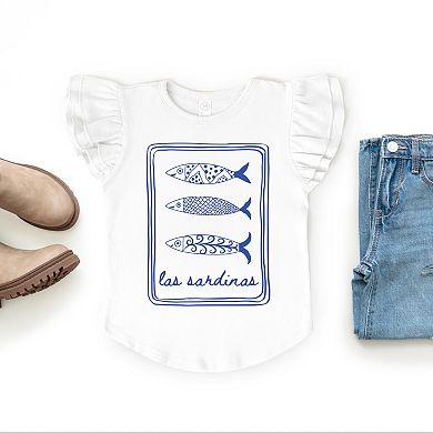Las Sardinas - Flutter Sleeve Graphic T-Shirt