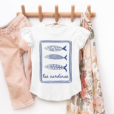 Las Sardinas - Flutter Sleeve Graphic T-Shirt