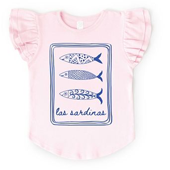 Las Sardinas - Flutter Sleeve Graphic T-Shirt