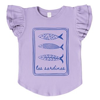 Las Sardinas - Flutter Sleeve Graphic T-Shirt