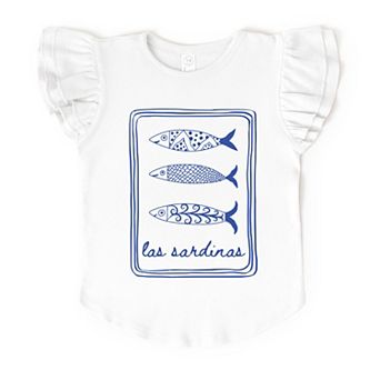 Las Sardinas - Flutter Sleeve Graphic T-Shirt