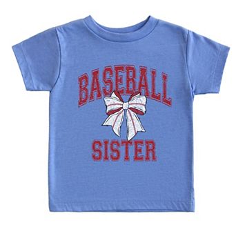 Baseball Sister Coquette - Toddler Short Sleeve Graphic T-Shirt