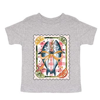Sardines Stamp - Toddler Short Sleeve Graphic T-Shirt