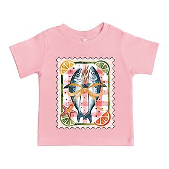 Sardines Stamp - Toddler Short Sleeve Graphic T-Shirt