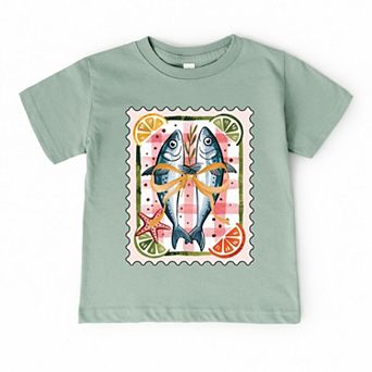 Sardines Stamp - Toddler Short Sleeve Graphic T-Shirt