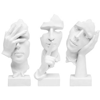 Handmade Resin Thinker Statue: Abstract Art for Home Office Decor - Unique Gift Idea