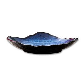 Irregular Edge Reactive Glaze Decorative Dish: Multifunctional, Unique, Home Decor, Gift