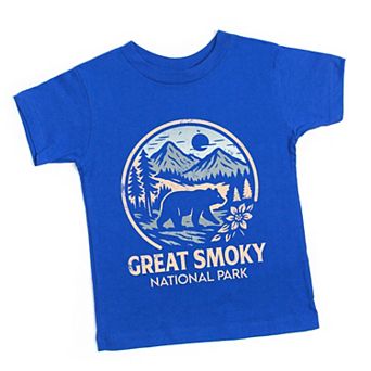 Great Smoky National Park Two-Toned Circle - Toddler Short Sleeve Graphic T-Shirt