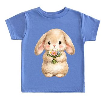 Easter Bunny Watercolor - Toddler Short Sleeve Graphic T-Shirt