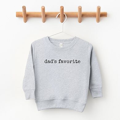 Dad's Favorite Typewriter - Toddler Graphic Sweatshirt