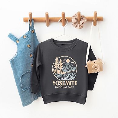 Yosemite National Park Two-Toned Circle - Toddler Graphic Sweatshirt