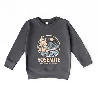 Yosemite National Park Two-Toned Circle - Toddler Graphic Sweatshirt