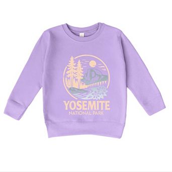 Yosemite National Park Two-Toned Circle - Toddler Graphic Sweatshirt
