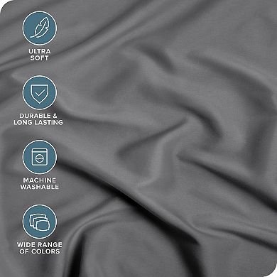 2-Pack Fitted Bottom Sheets Queen - Premium 1800 Ultra-Soft Wrinkle Resistant Microfiber(Grey)