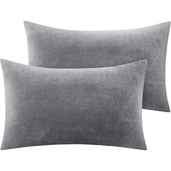 Flannel Pillow Cases Queen Size Set of 2, Super Soft Fleece Pillowcases with Zipper(20x30 Inches)