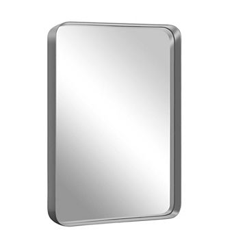 HomeRoots 50" Silver Metal Framed Accent Mirror