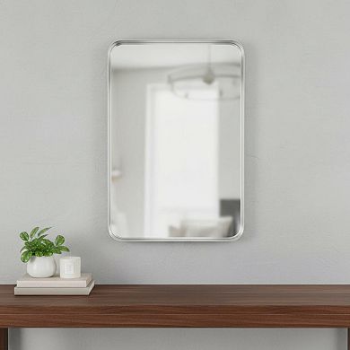 HomeRoots 50" Silver Metal Framed Accent Mirror