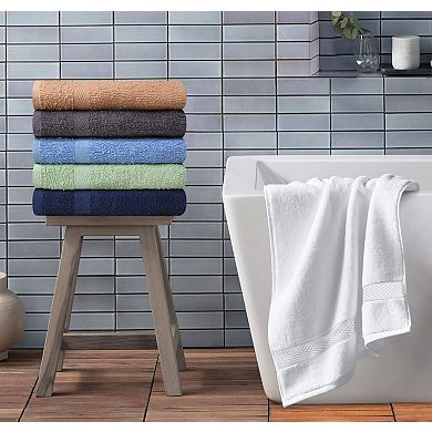 6 Pack Quick Dry Super Absorbent Cotton Bath Towels