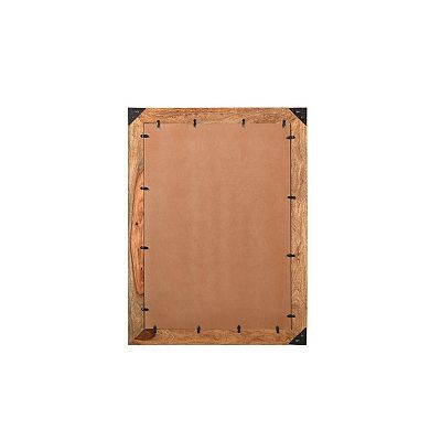 HomeRoots 44" Brown Solid Wood Live Edge Framed Accent Mirror