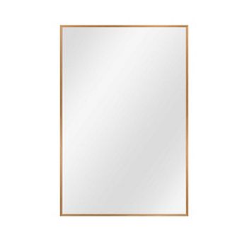 HomeRoots 36" Gold Aluminum Framed Accent Mirror