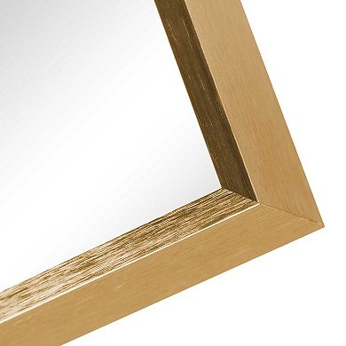 HomeRoots 36" Gold Aluminum Framed Accent Mirror