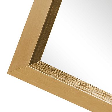 HomeRoots 36" Gold Aluminum Framed Accent Mirror