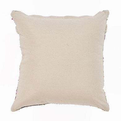HomeRoots 18" Blue and White Throw Pillow