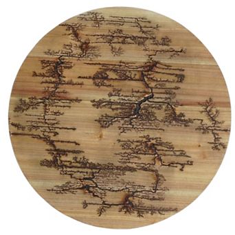 HomeRoots 18" X 18" Black And Brown Wood Hanging Wall Decor