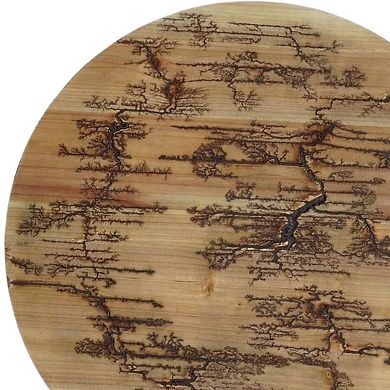 HomeRoots 18" X 18" Black And Brown Wood Hanging Wall Decor