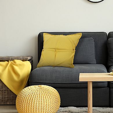 HomeRoots 20" Lemon Throw Pillow