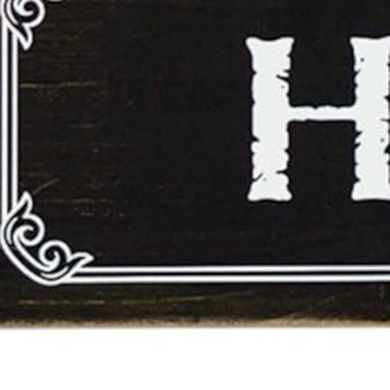 HomeRoots 14" X 12" Black And White Inspirational Text Wood Wall Decor