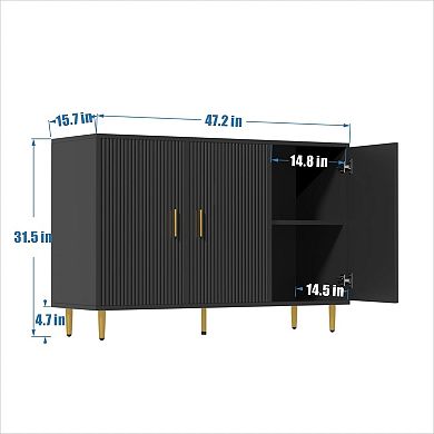 Suitable for three-door striped side cabinets in the living room, kitchen, and hallway