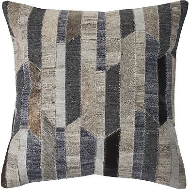 HomeRoots 20" Beige and Gray Throw Pillow