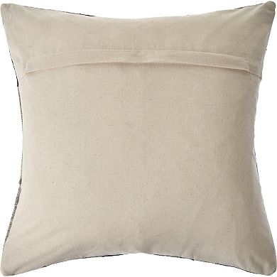 HomeRoots 20" Beige and Gray Throw Pillow