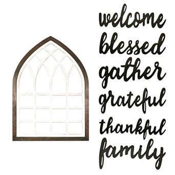 HomeRoots 24" X 17" Brown And White Wood Wall Decor