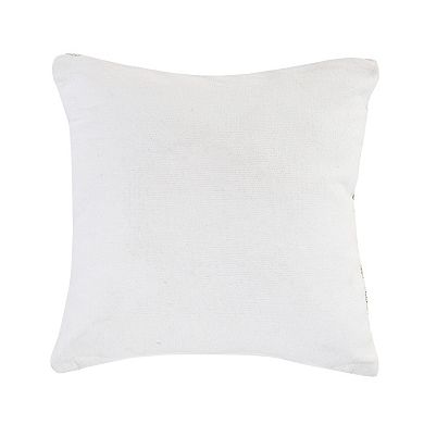 HomeRoots 20" Natural and Ivory Throw Pillow