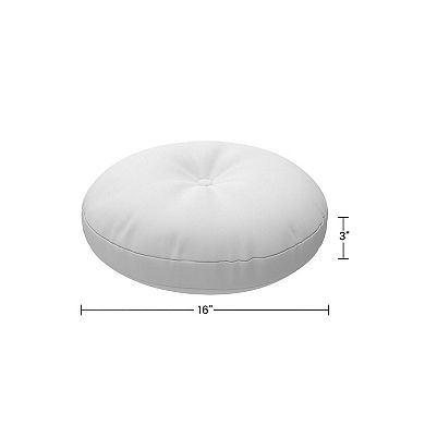 Covers&All Sunbrella Button Tufted Round Seat Cushion, 5" Outdoor/Indoor Pillow for Chair/Barstool