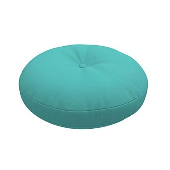 Covers&All Sunbrella Button Tufted Round Seat Cushion, 5" Outdoor/Indoor Pillow for Chair/Barstool
