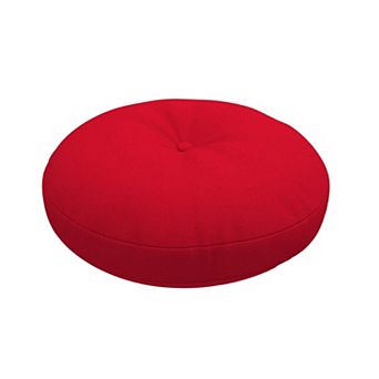 Covers&All Sunbrella Button Tufted Round Seat Cushion, 5" Outdoor/Indoor Pillow for Chair/Barstool